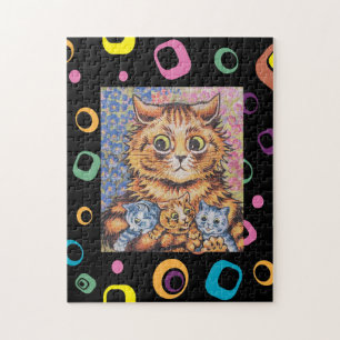 LOUIS WAIN MOM CAT AVEC CUISINE PUZZLE
