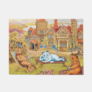 Louis Wain - Summer Tea Party Fußmatte