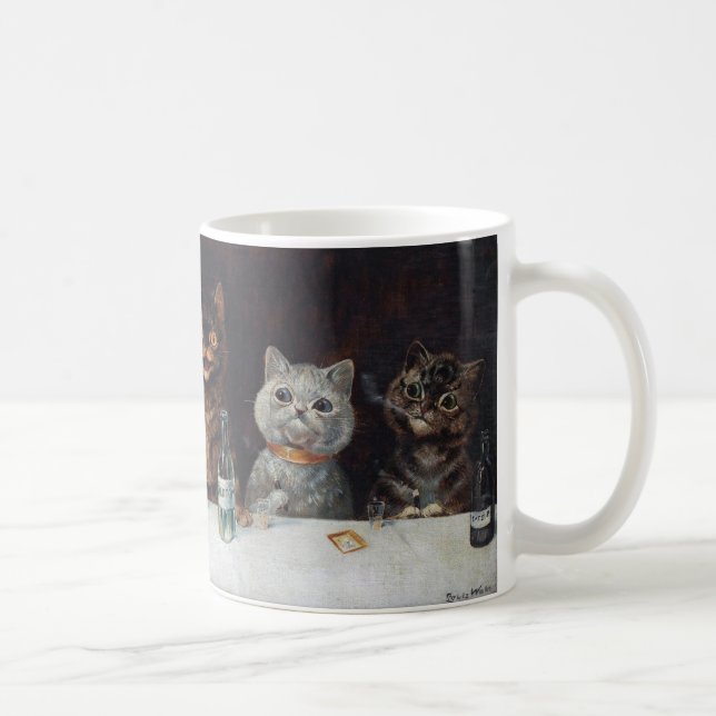 Louis Wain “ The bachelor party ” Kaffeetasse (Rechts)