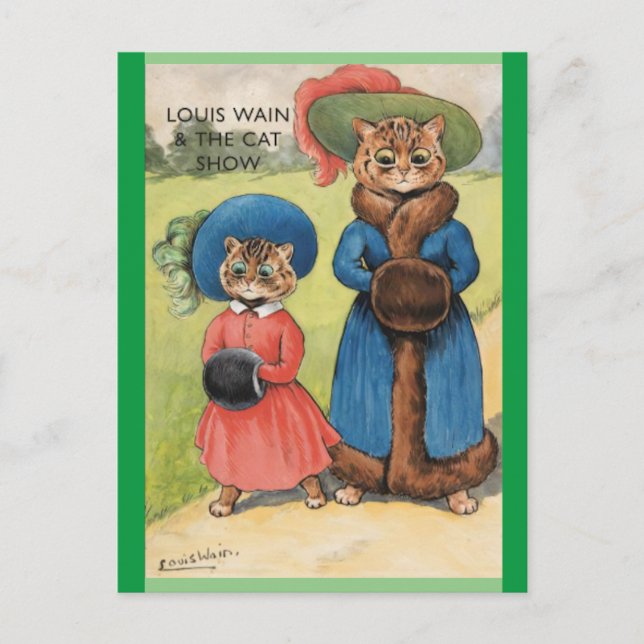 Louis Wain, The Cat Show, Art Postkarte (Vorderseite)