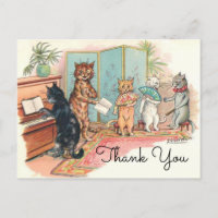 Louis Wain Victorian Cats Salonmusik um 1903