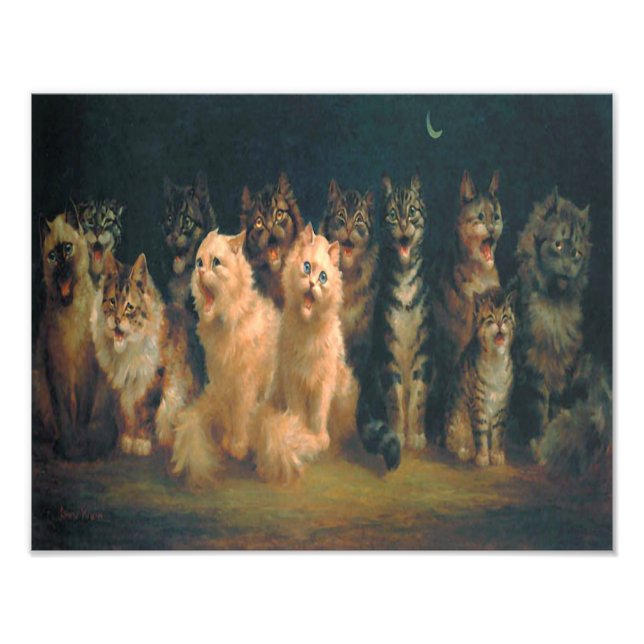 Louis William Wain "Cat Chorus" Fotodruck (Vorne)
