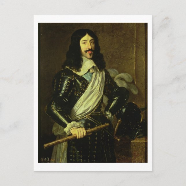 Louis XIII (1601-43) (Öl auf Leinwand) Postkarte (Vorderseite)