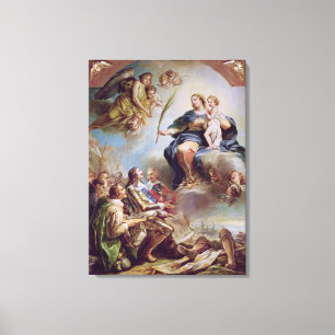 Louis XIII die Kirche einweihend Leinwanddruck