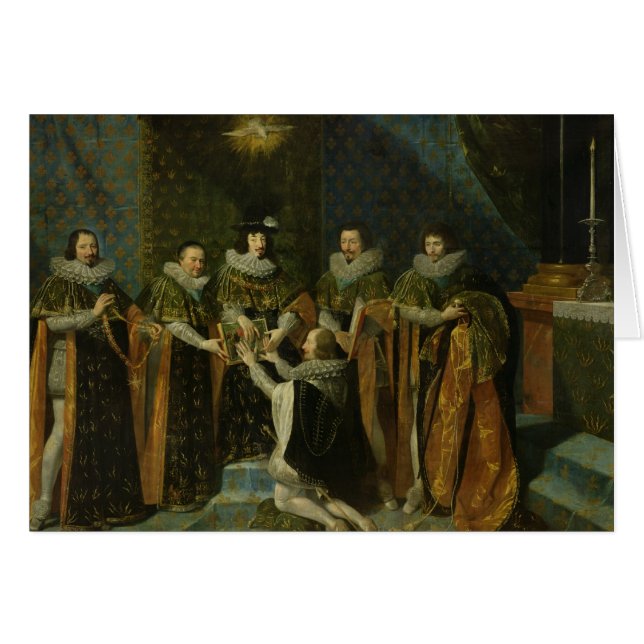 Louis XIII empfangende Henri d'Orleans (Vorderseite (Horizontal))