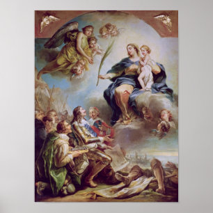Louis XIII weiht die Kirche ein Poster
