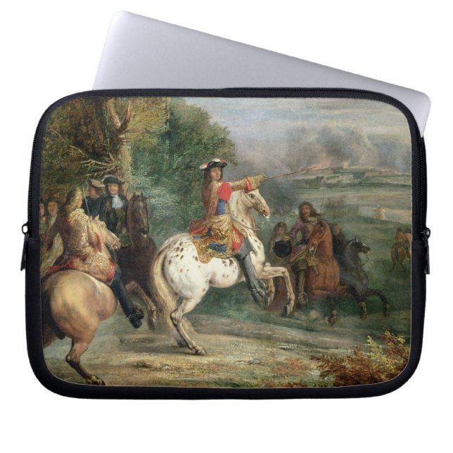 Louis XIV (1638-1715) die Belagerung eines Ci Laptopschutzhülle (Vorderseite)