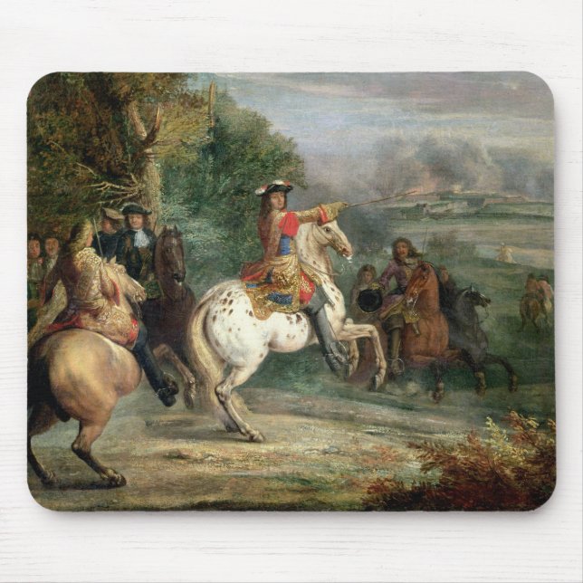 Louis XIV (1638-1715) die Belagerung eines Ci Mousepad (Vorne)