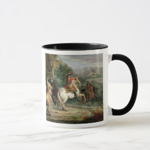 Louis XIV (1638-1715) die Belagerung eines Ci Tasse