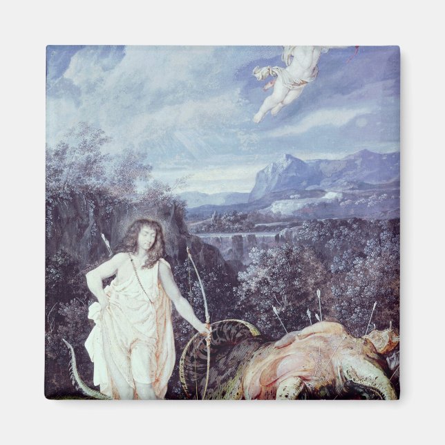 Louis XIV als Apollo, Schicht von Python Magnet (Vorne)