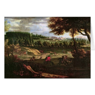 Louis XIV chassant à marneux avec une vue