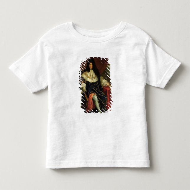 Louis XIV einen Plan des Maison Royale halten Kleinkind T-shirt (Vorderseite)