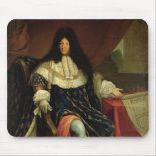 Louis XIV einen Plan des Maison Royale halten Mousepad