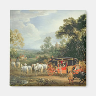 Louis XIV in seinem Staatstrainer Magnet