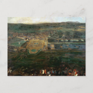 Louis XIV Jagd in der Nähe des Schlosses Fontaineb Postkarte