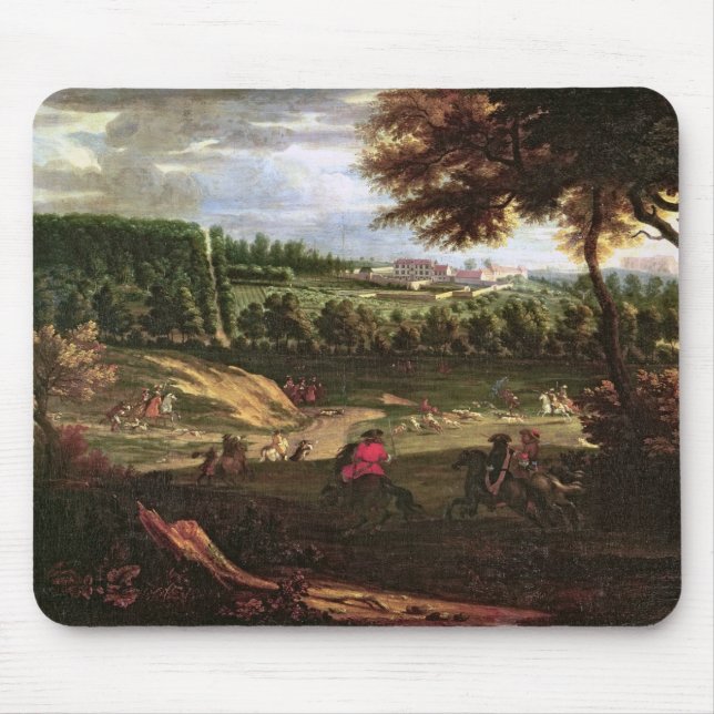 Louis XIV jagend an mergeligem mit einer Ansicht Mousepad (Vorne)