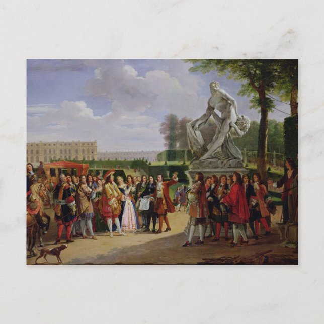 Louis XIV widmet Puget's "Milo of Postkarte (Vorderseite)