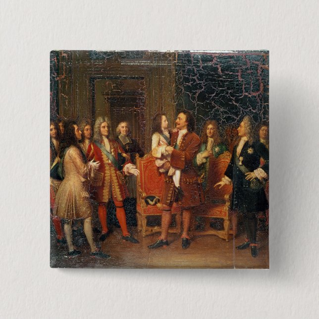 Louis XV BesuchsPeter I Button (Vorderseite)
