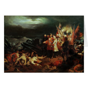 Louis XV das Feld des Kampfes besuchend