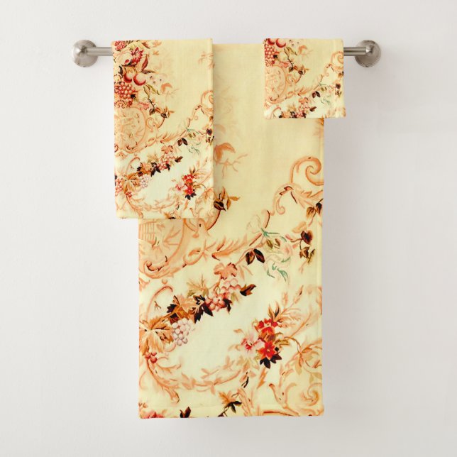 Louis XV Elegant Regal Rose Badhandtuch Set (Insitu)