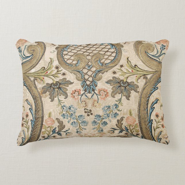 Louis XV Floral Dekokissen (Vorderseite)