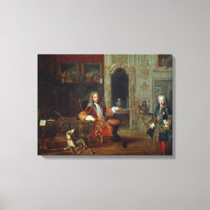 Louis XV und der Regent, Philippe II Leinwanddruck