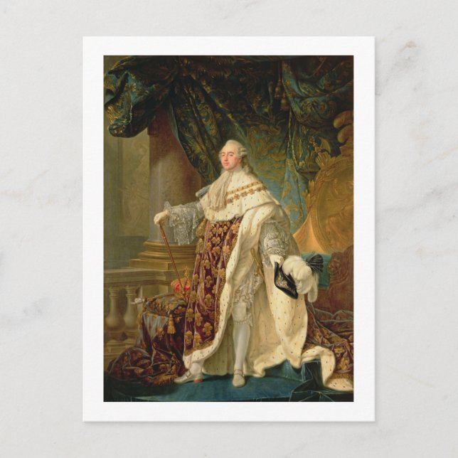 Louis XVI (1754-1993) (Öl auf Leinwand) Postkarte (Vorderseite)
