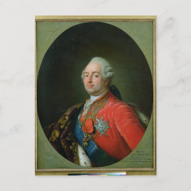 Louis XVI 1786 Postkarte (Vorderseite)
