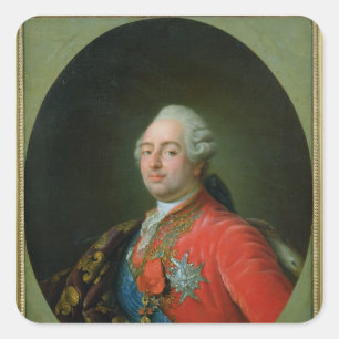 Louis XVI 1786 Quadratischer Aufkleber