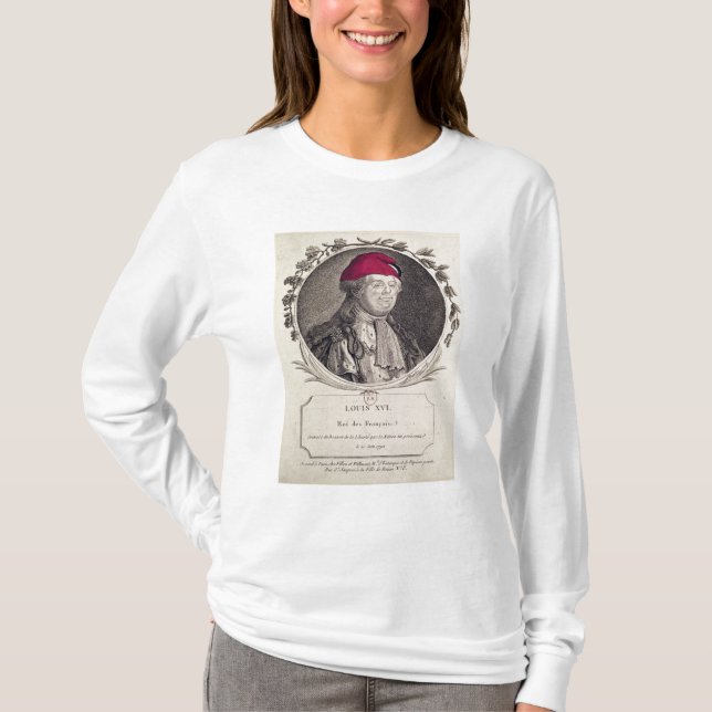Louis XVI eine phrygian Mütze tragend T-Shirt (Vorderseite)