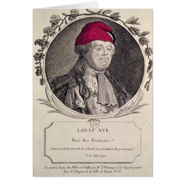 Louis XVI portant un capot phrygian (Devant)