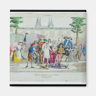 Louis XVI und seine Familie genommen zum Tempel Magnet