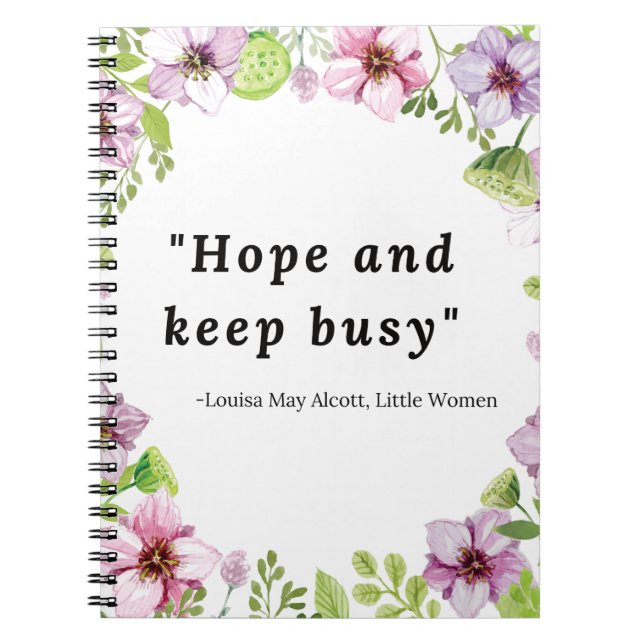 Louisa May Alcott, kleines Frauenangebot Notizblock (Vorderseite)