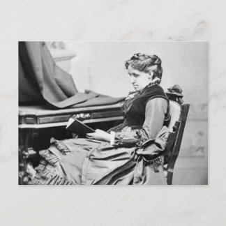 Louisa May Alcott-Lesedokument Postkarte