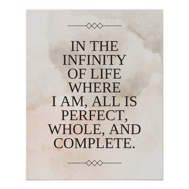 Louise Hay Quote - Alles ist perfekt Poster (Vorderseite)