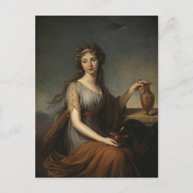 Louise Le Brun - Portrait von Anna Pitt Postkarte (Vorderseite)
