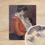 Louise nährt ihr Kind | Mary Cassatt<br><div class="desc">Louise Nursing Your Child (1898) von Mary Cassatt ist eine zärtliche und intime Darstellung einer Mutter, die ihr Kind stillen. Das Bild zeigt wunderbar die emotionale Verbindung und die Pflege der Bindung zwischen Mutter und Kind und zeigt Cassatts meisterhafte Fähigkeit, mütterliche Themen darzustellen. Weiche, warme Farben und sanfte Pinselstriche unterstreichen...</div>