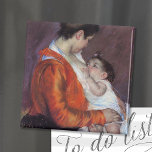 Louise nährt ihr Kind | Mary Cassatt Magnet<br><div class="desc">Louise Nursing Your Child (1898) von der amerikanischen Impressionistin Mary Cassatt. Das Pastellbild zeichne ein Portrait einer Mutter,  die ihr Kind pflegt,  ein gemeinsames Thema in Cassatts Arbeit. Verwenden Sie die Entwurfstools,  um einen benutzerdefinierten Text hinzuzufügen oder das Bild zu personalisieren.</div>