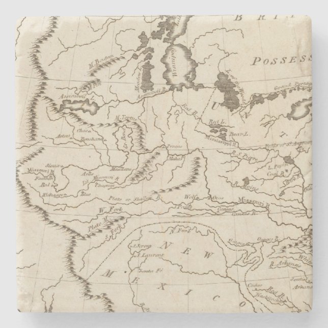 Louisiana 4 steinuntersetzer (Vorderseite)