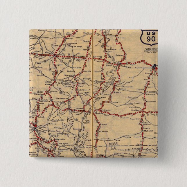 Louisiana 9 button (Vorderseite)