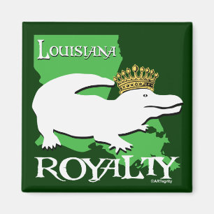 Louisiana-Abgabe (weißer Alligator) Magnet