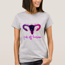Louisiana Abortion Ban Celestial Uterus Protest T-Shirt