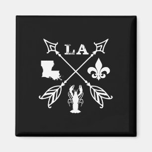 Louisiana Arrow T Shirt New Orleans Mardi Gras Magnet