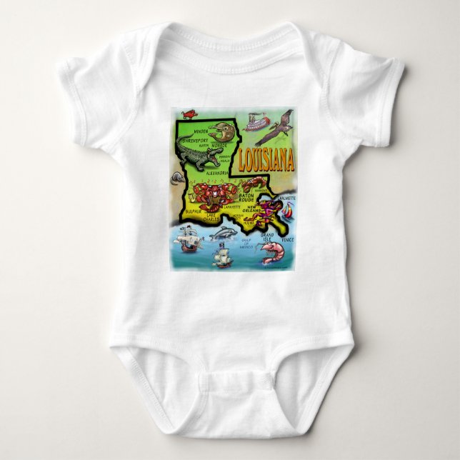 Louisiana Baby Strampler (Vorderseite)