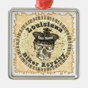 Louisiana Biker Ornament Aus Metall