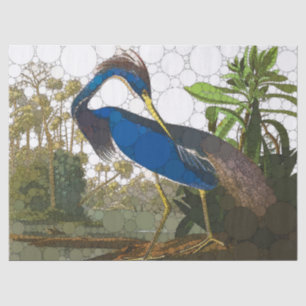 Louisiana Blue Heron von After John James Audubon Seidenpapier