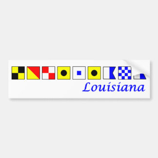 Louisiana buchstabierte im Seeflaggenalphabet Autoaufkleber