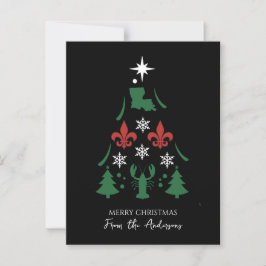 Louisiana Cajun Holiday Weihnachten Postkarte