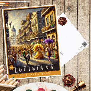 Louisiana   Carte postale État hyper-réaliste