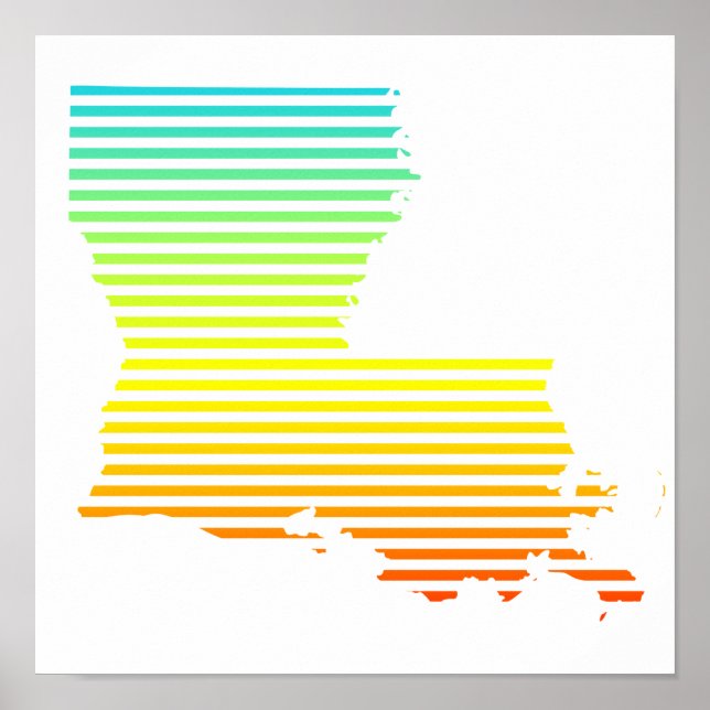 Louisiana chill fade poster (Vorne)